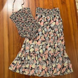 Vintage Bathing suit and matching skirt